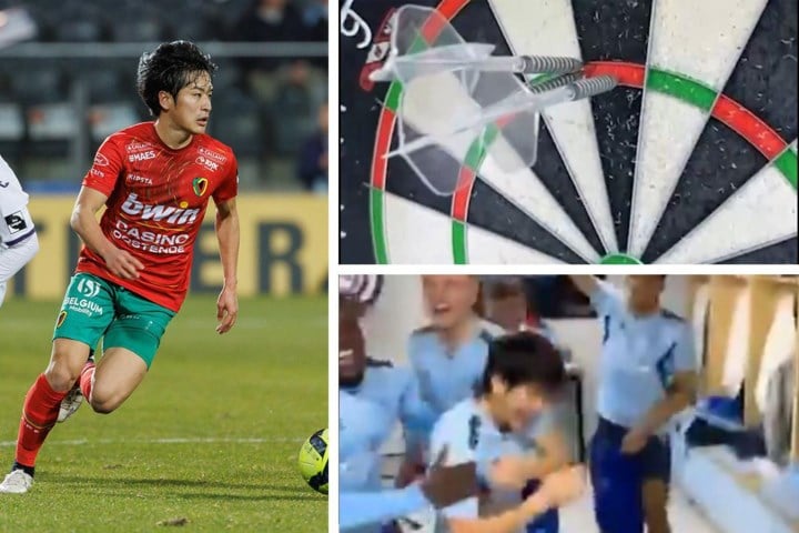 VIDEO. Dolle taferelen wanneer ex-speler van KV Oostende 180 gooit bij eerste darts-poging: “Het zotste dat ik ooit zag”