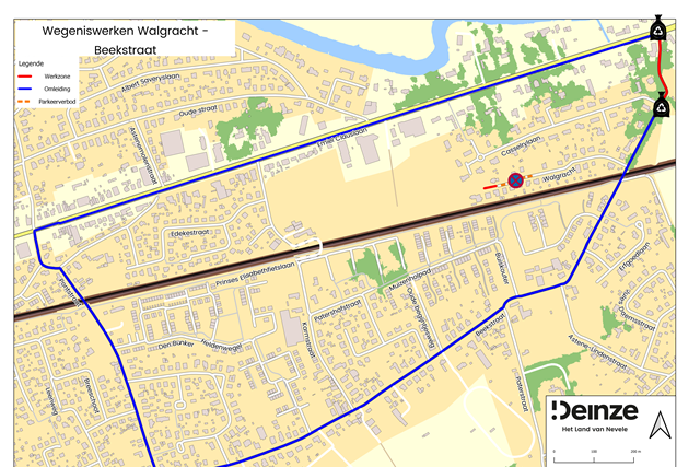 Wegenwerken in Astene duren tot eind mei