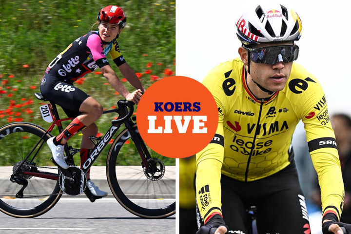 LIVE KOERS. Van Aert verkent eerste Giro-etappe en moet contant betalen, rensters komen straks bergop aan in de Vuelta Femenina