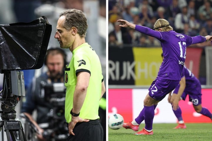 VIDEO. “Ik snap niet hoe dat kan”: VAR heeft 7,5 minuten (!) nodig om twee penaltyfases tijdens Anderlecht-Union te beoordelen