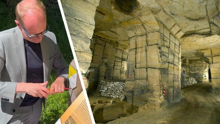 Minister Weyts gaat ondergronds in Zussen: mergelgroeve De Grote Berg heeft officiële erfgoedstatus