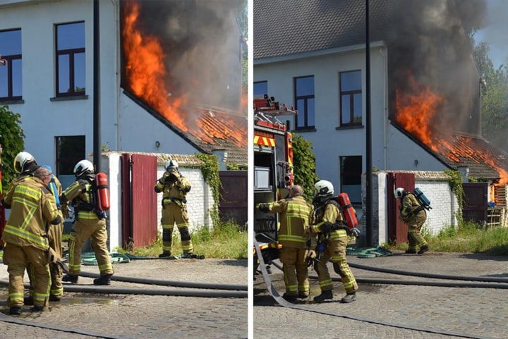 Uitslaande brand aan woning na onkruidverdelging