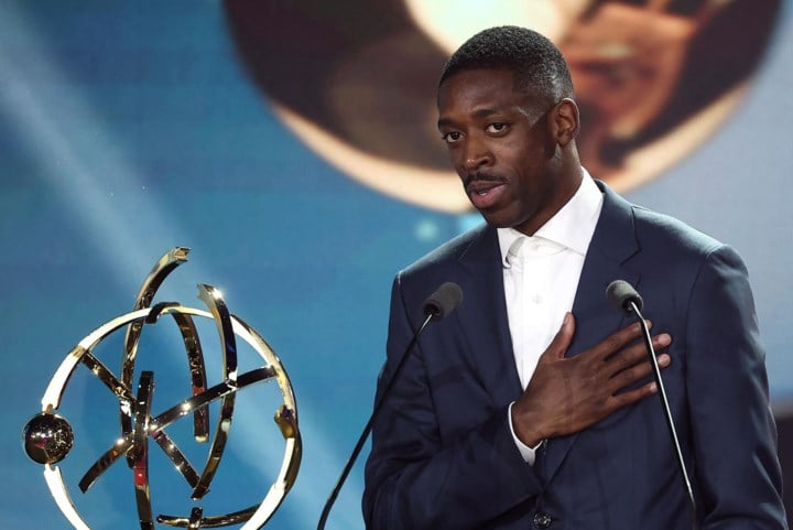 Medespelers verkiezen Ousmane Dembélé tot beste speler van de Ligue 1