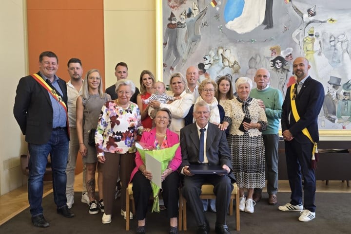 Pierre en Ginette vieren 60ste huwelijksverjaardag