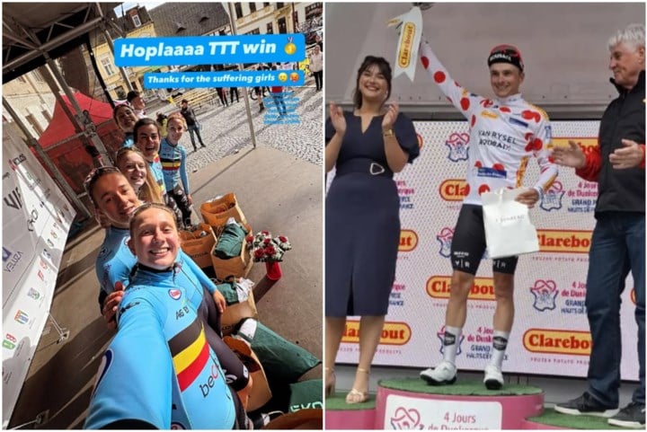 BELGEN IN HET BUITENLAND. Belgische vrouwen winnen ploegentijdrit in Tsjechië, Kenny Molly draagt bergtrui in Duinkerke