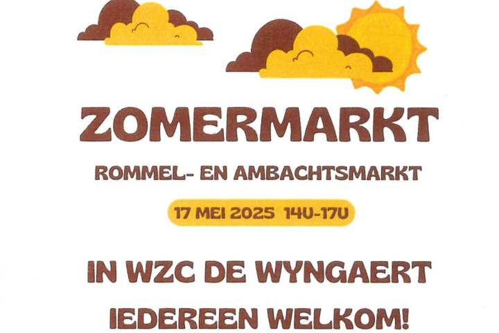 Dit weekend zomermarkt in woonzorgcentrum