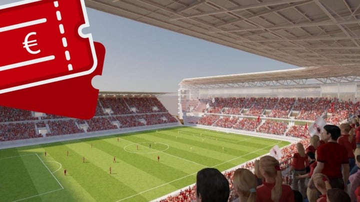EXCLUSIEF. Na de afbraak van de oude tribune 2: dit zijn de prijzen voor de nieuwe sfeertribune van Antwerp FC
