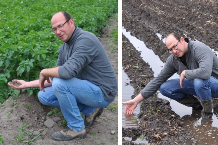 Aardappelteler Stijn moet twee jaar na wateroverlast hardnekkige droogte overwinnen: “Extremen worden steeds extremer”