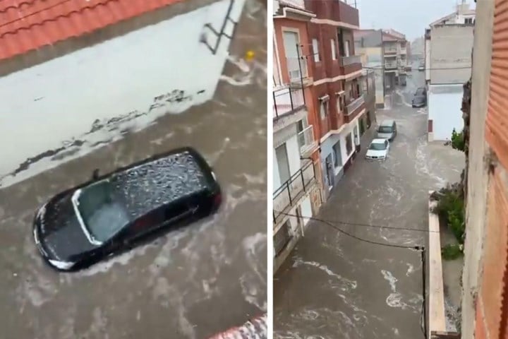 Zuiden van Spanje getroffen door hevige hagel- en regenbuien