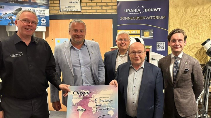 Hove legt 40.000 euro bij aan bouw van zonne-observatorium Urania: “Iedereen bijeen brengen om pracht van heelal te ontdekken”