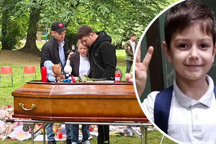 Familie van overleden Fabian (11) neemt afscheid van kist tijdens emotionele wake: “Ze wilden hem nog één keer naar het park brengen”