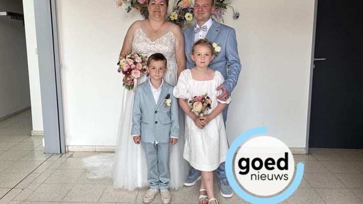 Pas getrouwd: Dana en Christof in Nieuwerkerken