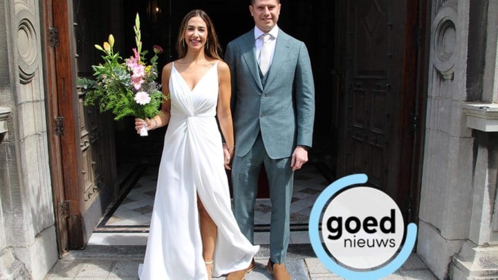 Pas getrouwd: Maria en Bart in Hasselt