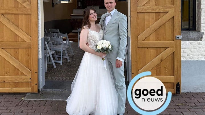 Pas getrouwd: Jamie en Jorn in Maaseik