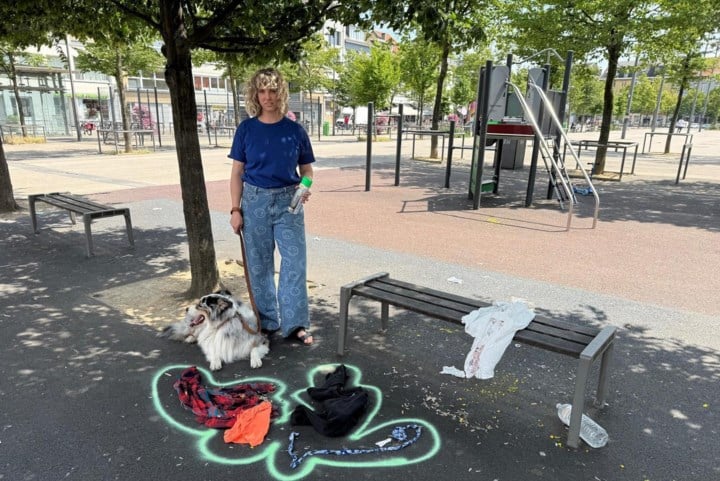 Fotografe Noortje Palmers maakt crime scenes van zwerfvuil in Antwerpen-Noord: “Het is hier ronduit smerig”