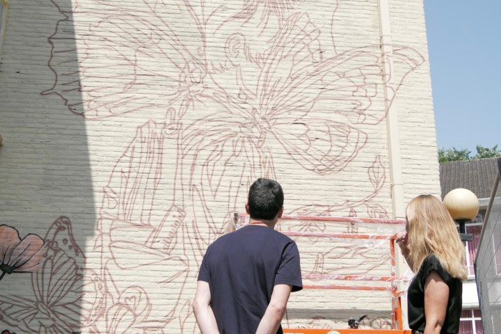 Van kale muur tot kleurrijke boodschap: ZAVO-leerlingen ontwerpen eigen muurschildering